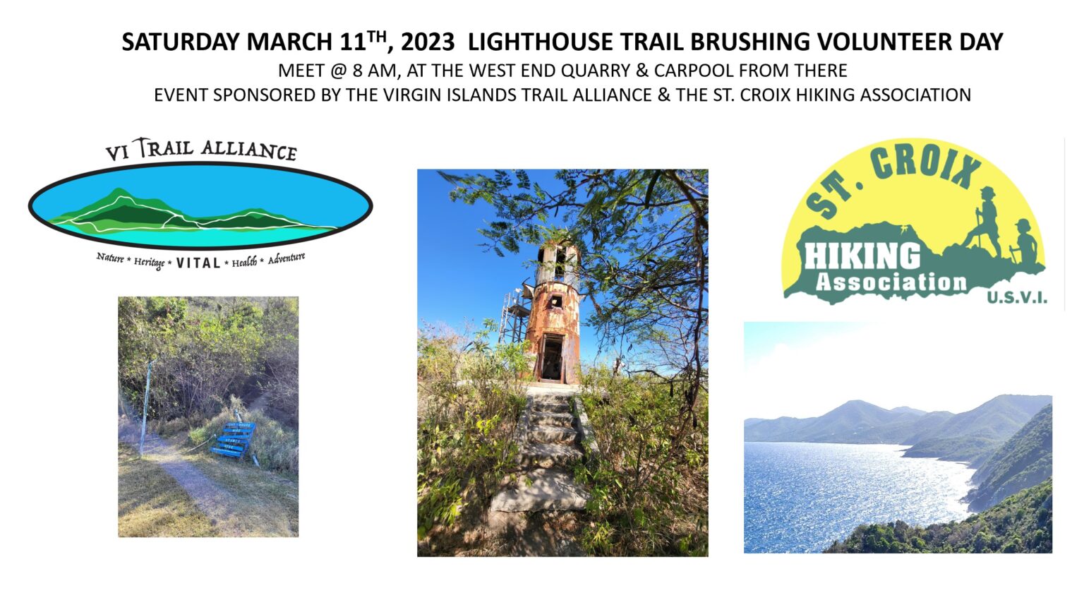Lighthouse Trail Clearing Virgin Islands Trail Alliance